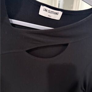 LNA Black Keyhole Detail Top